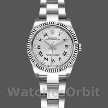 Replica Rolex Oyster Perpetual 176234 Silver Roman Diamond Dial 26MM Lady Replica Uhr