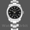 Replica Rolex Oyster Perpetual 177200 Black Arabic Dial Domed Bezel 31mm Lady Replica Uhr Hochwertige Damen Replica Uhr online kaufen