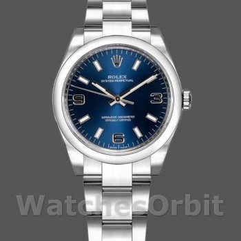 Replica Rolex Oyster Perpetual 177200 Blue Dial Domed Bezel 31mm Lady Replica Uhr