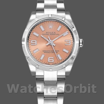 Replica Rolex Oyster Perpetual 177210 Edelstahl Pinkes Zifferblatt 31mm Lady Replica Uhr
