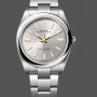 Replica Rolex Oyster Perpetual 41mm Smooth Bezel Oyster Bracelet Silver Dial 124300 0001