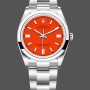 Replica Rolex Oyster Perpetual Coral Red Dial Uhrenarmband 126000 0007