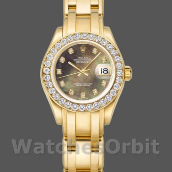 Replica Rolex Pearlmaster 80298 Gelbgold MOP Zifferblatt 29MM Lady Replica Uhr