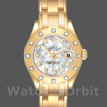 Replica Rolex Pearlmaster 80318 MOP Diamond Dial 29MM Lady Replica Uhr