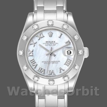 Replica Rolex Pearlmaster Midsize 81319 MOP Zifferblatt 34MM Lady Replica Uhr