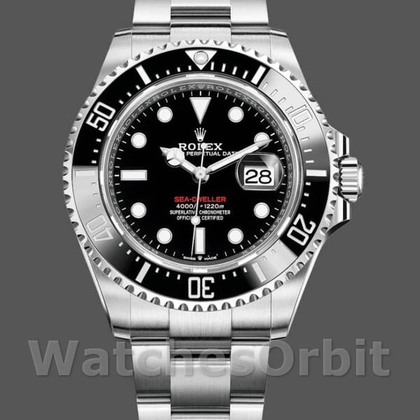 Replica Rolex Sea-Dweller 126600 Edelstahl Schwarz Zifferblatt 43MM Herren Replica Uhr, Imitat, Elegantes Design