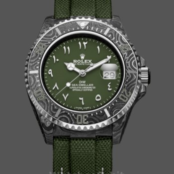 Replica Rolex Sea Dweller DiW Carbon HUNTER ARABIC 43mm Luxury Herrenuhr