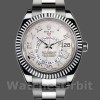 Replica Rolex Sky-Dweller 326939 Fluted Bezel Ivory Dial 42MM Herren Replica Uhr, Replica Uhren, Sportliches Design
