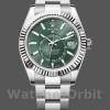 Replica Rolex Sky-Dweller 336934 Fluted Bezel Green Dial 42MM Herren Replica Uhr Hochwertige Herren Replica Uhr online kaufen