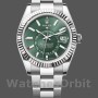 Replica Rolex Sky-Dweller 336934 Fluted Bezel Green Dial 42MM Herren Replica Uhr
