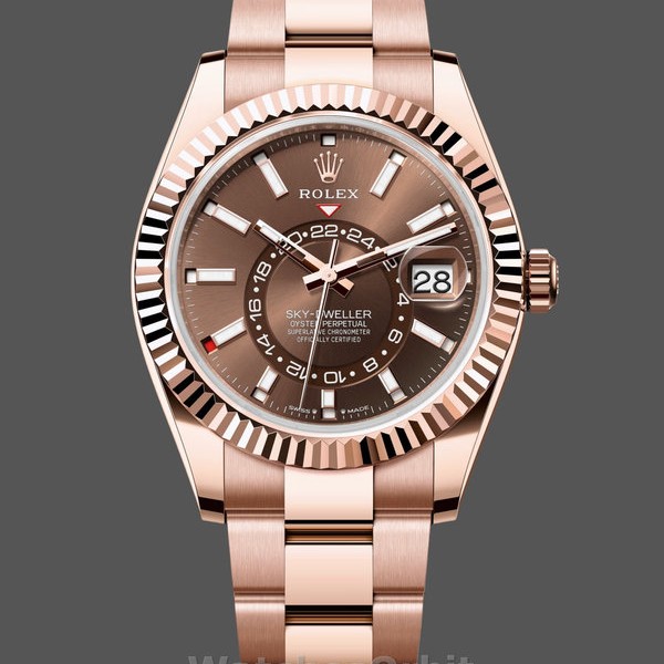 Replica Rolex Sky Dweller 336935 0002 Chocolate Dial Oyster Armband 42mm Exklusive Verarbeitung