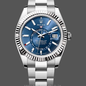 Replica Rolex Sky-Dweller 42 m336934 0005 Edelstahl Blaues Zifferblatt Replica Uhr