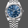 Replica Rolex Sky-Dweller 42 m336934 0006 Fluted Bezel Blue Dial Replica Uhr
