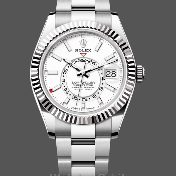 Replica Rolex Sky Dweller 42 Oystersteel White Dial m336934 0003 Herrenuhr Perfekte Replik