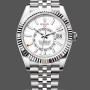 Replica Rolex Sky Dweller 42 White Dial Fluted Bezel M336934 0004 Herrenuhr