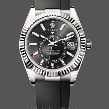 Replica Rolex Sky Dweller 42 White Gold Black Dial M336239 0002 Herrenuhr