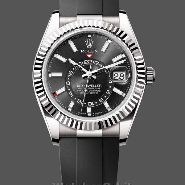 Replica Rolex Sky Dweller 42 White Gold Black Dial M336239 0002 Herrenuhr Klassisches Design