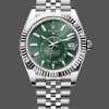 Replica Rolex Sky Dweller 42 White Gold Fluted Bezel 336934 0002 Herrenuhr Schweizer Handwerkskunst