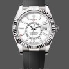 Replica Rolex Sky Dweller 42 Weißgold Weißes Zifferblatt Oysterflex M336239 0003 Schweizer Handwerkskunst