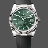 Replica Rolex Sky Dweller 42mm 336239 Rubber Strap Black Dial Herrenuhr Authentisches Aussehen