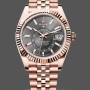 Replica Rolex Sky Dweller 42mm Everose Gold und Slate Grey Dial M336935-0008