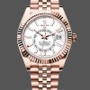 Replica Rolex Sky Dweller 42mm Intense White Dial Fluted Bezel Jubilee Bracelet m336935 0007 Zeitlose Eleganz