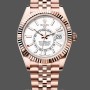 Replica Rolex Sky Dweller 42mm Intense White Dial Fluted Bezel Jubilee Bracelet m336935 0007