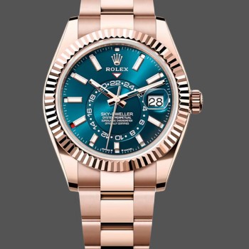 Replica Rolex Sky Dweller in 18 kt Everose Gold m336935 0001 42mm
