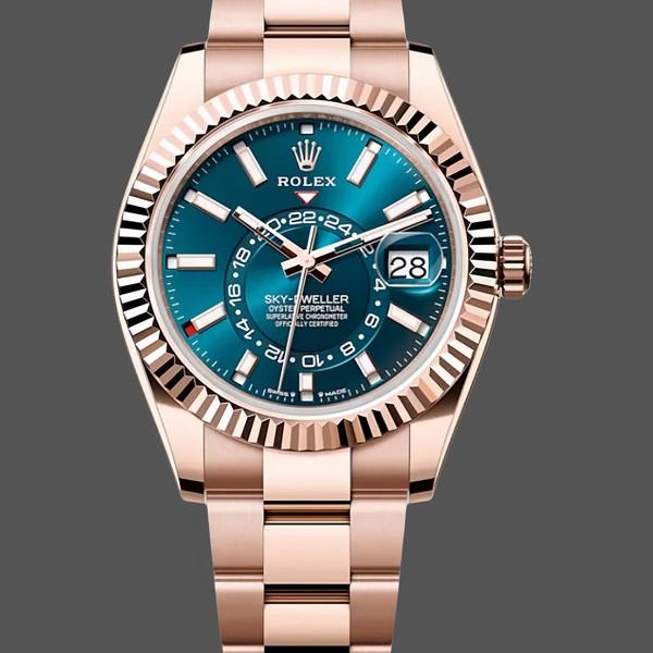 Replica Rolex Sky Dweller in 18 kt Everose Gold m336935 0001 42mm Luxuriöse Optik