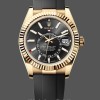 Replica Rolex Sky Dweller m336238 0002 Gelbgold Schwarz Zifferblatt 42mm Herren Replica Uhr Zeitlose Eleganz