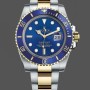 Replica Replica Rolex Submariner Date 116613LB Two Tone Blue Dial 40mm Herrenuhr