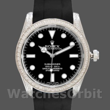 Replica Rolex Submariner 116610 Black Dial Rubber strap 40mm Herren Replica Uhr