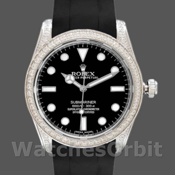 Replica Rolex Submariner 116610 Black Dial Rubber strap 40mm Herren Replica Uhr, Exakte Nachbildung, Sammlerstück