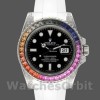 Replica Rolex Submariner 116610 Black Dial White Rubber strap 40mm Herren Replica Uhr, Replica Uhren, Edle Materialien