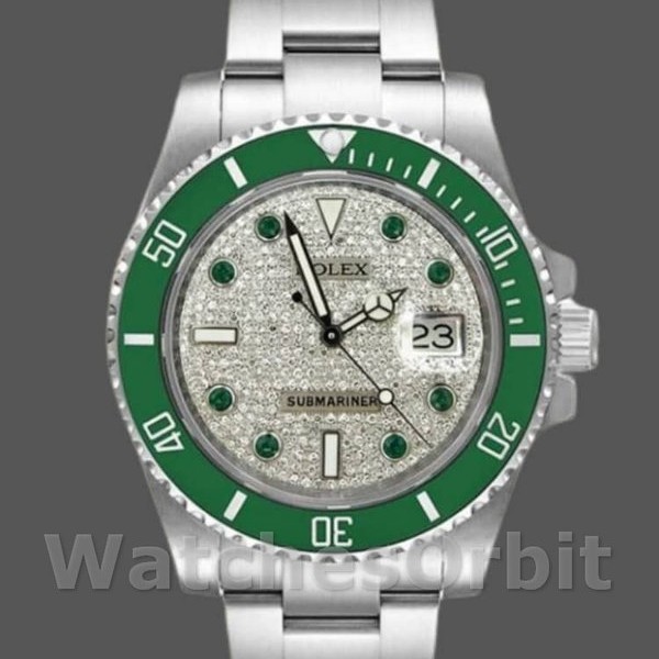Replica Rolex Submariner 116610 Diamond Paved Dial Automatic 40mm Herren Replica Uhr, Replik, Robuste Qualität