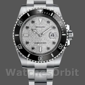 Replica Rolex Submariner 116610 Diamond Paved Dial Stainless Steel 40mm Herren Replica Uhr