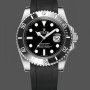 Replica Rolex Submariner 126610LN Black Rubber Strap Black Dial 41mm Herren Replica Uhr
