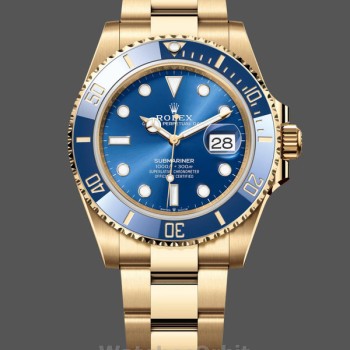 Replica Rolex Submariner 126618LB Gelbgold Blaues Zifferblatt 41mm Herren Replica Uhr