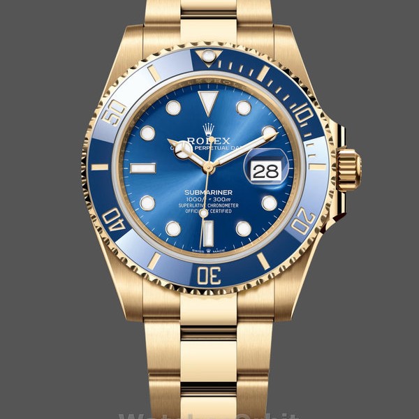 Replica Rolex Submariner 126618LB Gelbgold Blaues Zifferblatt 41mm Herren Replica Uhr, Nachbau, Sammlerstück
