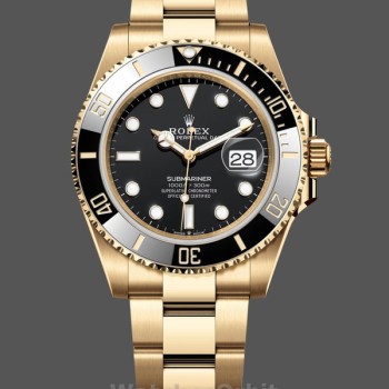 Replica Rolex Submariner 126618LN Gelbgold Schwarzes Zifferblatt 41mm Herren Replica Uhr