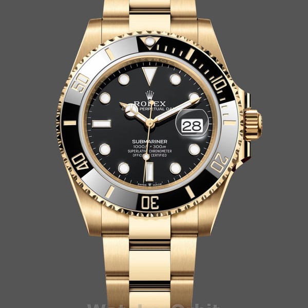 Replica Rolex Submariner 126618LN Gelbgold Schwarzes Zifferblatt 41mm Herren Replica Uhr, Nachbau, Präzise Verarbeitung