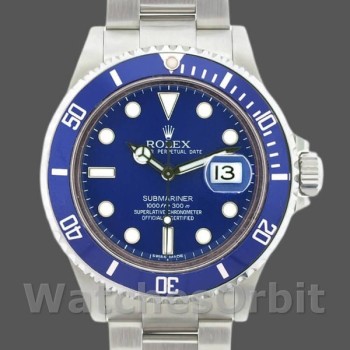 Replica Rolex Submariner 16610 Edelstahl Blaue Lünette Blaues Zifferblatt 40mm Herren Replica Uhr