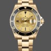 Replica Rolex Submariner 40 18k Champagne Diamond Dial Black Bezel 16613T Gold Uhr Sammlerstück