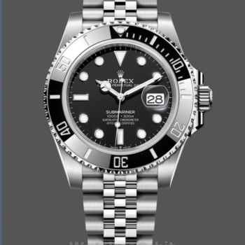 Replica Rolex Submariner 41 Black Dial Fluted Bezel Jubilee 126610LN Herrenuhr