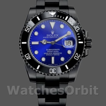Replica Rolex Submariner Date 116610LN Blue Dial Black PVD/DLC Stainless Steel 40MM Herren Replica Uhr