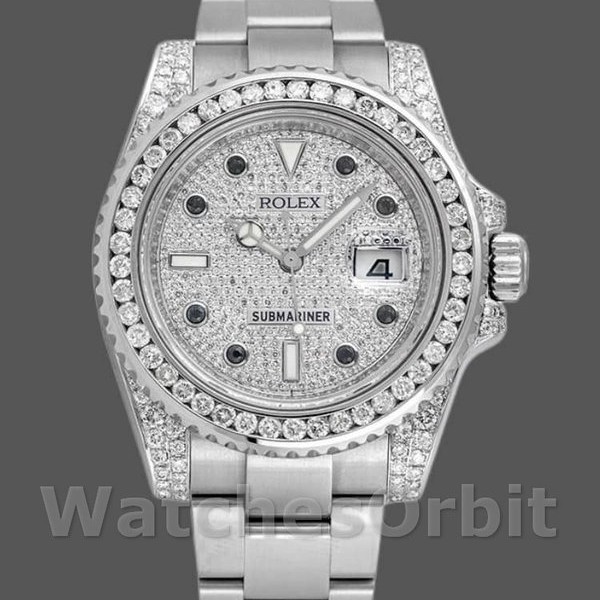 Replica Rolex Submariner Date 116610LN Custom Diamond 40MM Herren Replica Uhr, Replika Uhren, Perfekte Replik