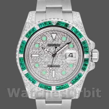 Replica Rolex Submariner Date 116610LN Custom Diamond Stainless Steel 40MM Herren Replica Uhr