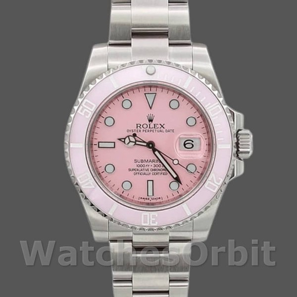 Replica Rolex Submariner Date 116610LN Edelstahl Oyster 40MM Pink Dial Herren Replica Uhr, Replik, Elegantes Design
