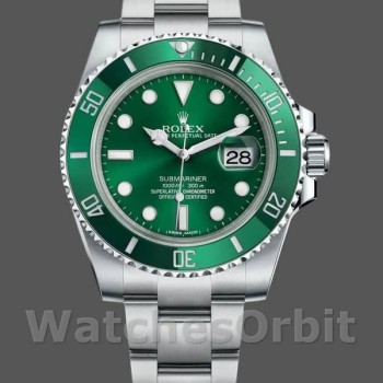 Replica Rolex Submariner Date 116610LV Edelstahl Oyster 40MM Grünes Zifferblatt Herren Replica Uhr