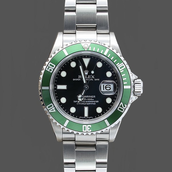 Replica Rolex Submariner Date 16610LV Edelstahl Oyster 40MM Schwarzes Zifferblatt Herren Replica Uhr, Replik, Alltagsfreundlich